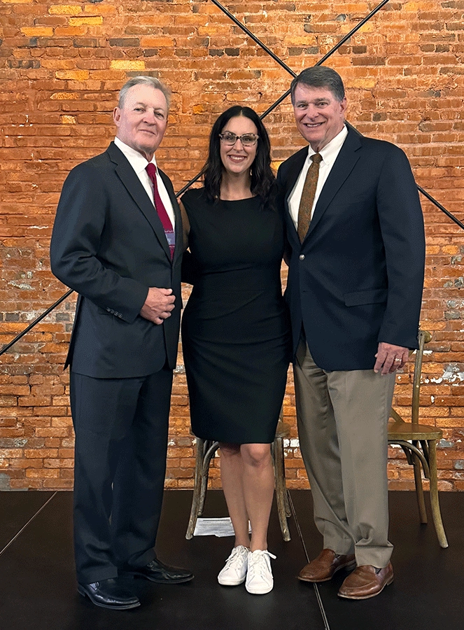 Allen Crumbley, Broker/Owner with Casey Bryan, President and Dewey Mitchell, Broker/Owner